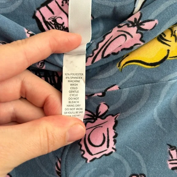 LuLaRoe Women’s Disney Alice in Wonderland Ankle Leggings TC2 - Picture 5 of 5